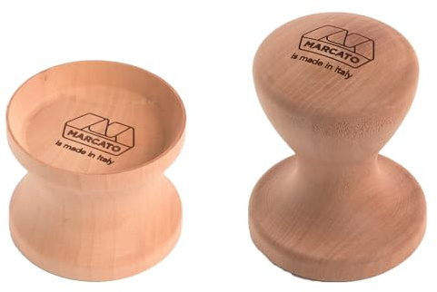 Marcato Corzetti Mold Kit, Frisches Pasta-Stempel, Schneideunterlage + Spiralenform + Lilienform, Massivholz, Hergestellt in Italien