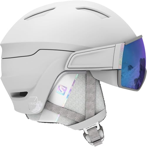 Salomon Mirage S Casque de Ski Visière pour Femme, Idéal pour le Ski et le Snowboard
