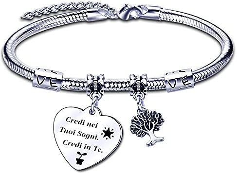 ZYMGUO Amica Regalo Bracciale Donna Braccialetti Amicizia La Vera Amicizia Regalo di Laurea Compleanno
