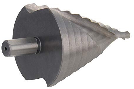 Stufenbohrer, Stufenbohrer, HSS 6 mm bis 60 mm, 12 Größen, Spiral-Fl, dreiseitiger Schaft für Metall, Holz, Kunststoff, 1 Stück, (Aicosineg)