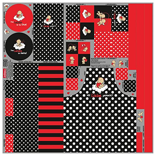 STEINBECK Näh-Panel für Küchenartikel DIY inkl. Anleitung Happy Kitchen (Engel/Teufel)