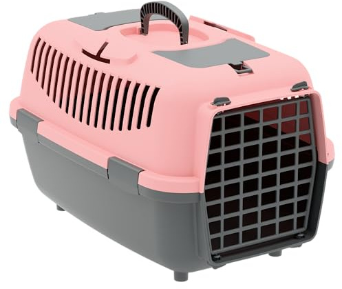 Nomade 2 Hundebox - Transportbox für kleine Hunde und Katzen - 55 x 36 x 35 cm - Kann bis zu 8 kg tragen. Robustes Polypropylen. Türen aus Kunststoff