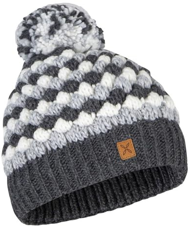 MONTURA Bubble Cap Unisex Wintermütze warm und atmungsaktiv Farbe Anthrazit/Silber