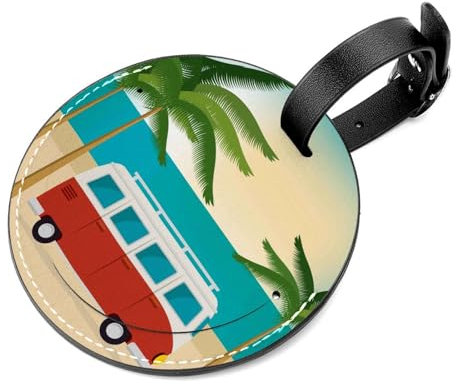 Gepäckanhänger für Auto, Strand, Sommer, mit Edelstahl-Schlaufe, Gepäckanhänger, 2 Stück