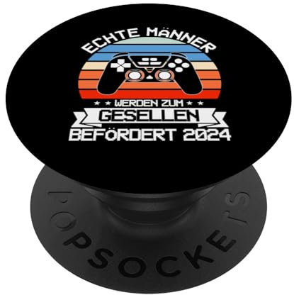 echte Männer werden zum Gesellen befördert 2024 Geselle PopSockets mit austauschbarem PopGrip