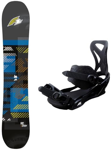 F2 Set Herren Snowboard Reverse Blue 147cm mit Bindung Sonic Pro M
