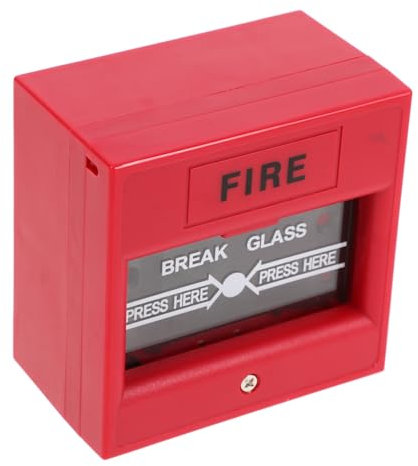 Gadpiparty Glasbruchalarm Mit Manueller Rückstellung Feueralarm Für Notausgänge Zugangskontrolle Für Sicherheitsbereiche Glasbrecheralarm Für Privathaushalte Und Unternehmen Türbruchsicherung