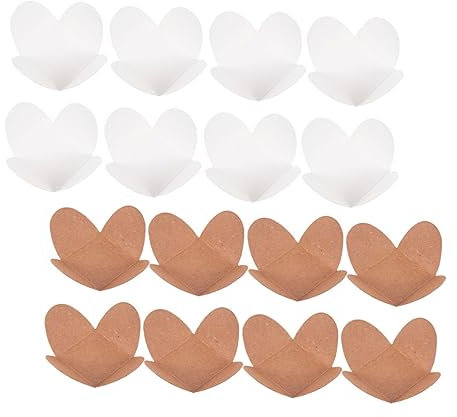 Alipis 100piezas Bandeja Separadora De Chocolate De Unidades Diseño Kraft Para Dulces Para Eventos y Fiestas