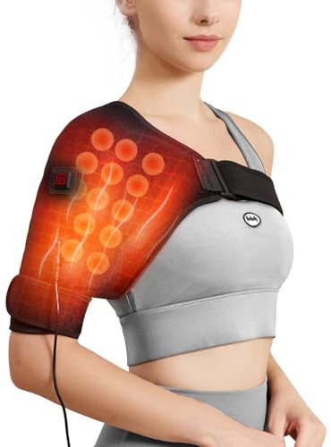 Coprispalle Riscaldabili con 3 Livelli di Calore - Riduce il Dolore Muscolare e della Cuffia dei Rotatori