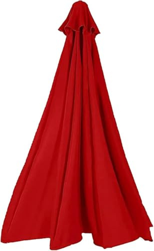 ILiemao Telo di Ricambio per Ombrellone da Giardino 8 Stecche/6 Stecche 3.5/3.0/3.30/2.7/2.5/2.30m Copertura Esterno Baldacchino Solo Tettuccio Impermeabile(Rosso,8 Ribs 4.0m)