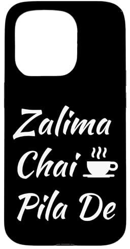 Zalima Chai Pila De Gran Viral Desi Pakistaní India Diseños Carcasa para iPhone 15 Pro