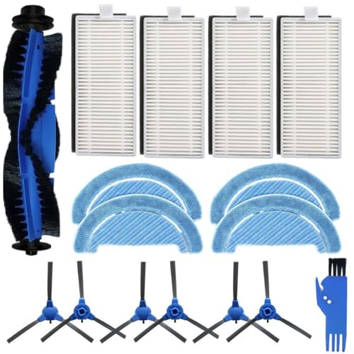 Kit de piezas de repuesto para Conga 1099 Connected 1990 Connected Robot Aspirador Incluye cepillo lateral principal trapeador paño y filtros Set