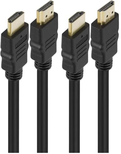 Ewent Cavo HDMI con Ethernet, Supporta 4K 30Hz, Video UHD 2160p, Ultra HD 1080p, 3D per XboxOne, PS4, TV, Computer e Monitor, 10 Metri (Confezione da 2)