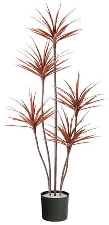 Yucca artificiale Dracaena, pianta in seta sintetica realistica al tatto, in vaso, per interni, ufficio, casa, soggiorno, patio, decorazione