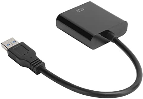 Taidda Cable Adaptador USB a VGA Convertidor de y Vídeo para 7/8/10, Accesorio de Computadora Plug and Play de 5,0 Gbps