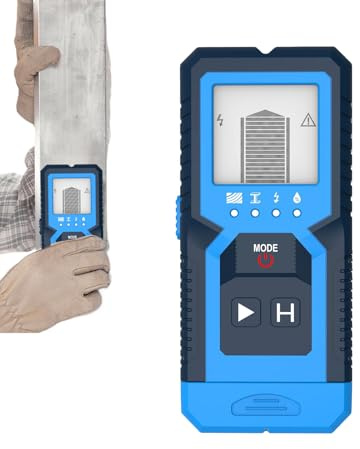 Trova perni da parete, display LCD portatile a scansione profonda, scanner elettronico per metallo, strumento di rilevamento per legno, cartongesso, tubi, travetti elettrici, cemento, 14 x