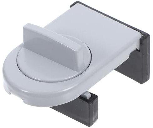 Uonlytech Cerradura de Ventana Corrediza de Metal Grande en Color Plateado, Limitador de Seguridad a Prueba Puertas y Ventanas Deslizantes, Bloqueo Restrictivo para Protección Infantil