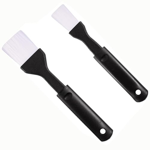 2 Pcs Pastry Brushes,Heat Resistant Oil Brush for Baking,No Shedding Basting Brushes, Pastry Brush,for Grilling, Egg Wash, Butter, Marinade & Kitchen Use