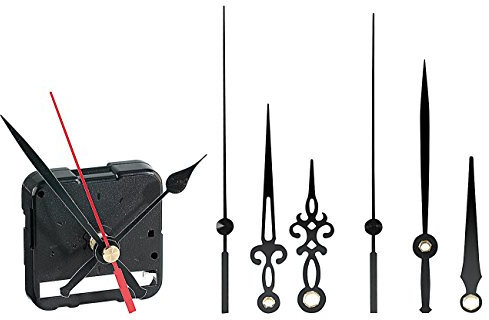 St. Leonhard Uhrlaufwerk: Flüsterleises, schleichendes Uhrwerk mit 3 Zeiger-Sets (Uhrwerk leise, Geräuschloses, Wanduhr geräuschlos)