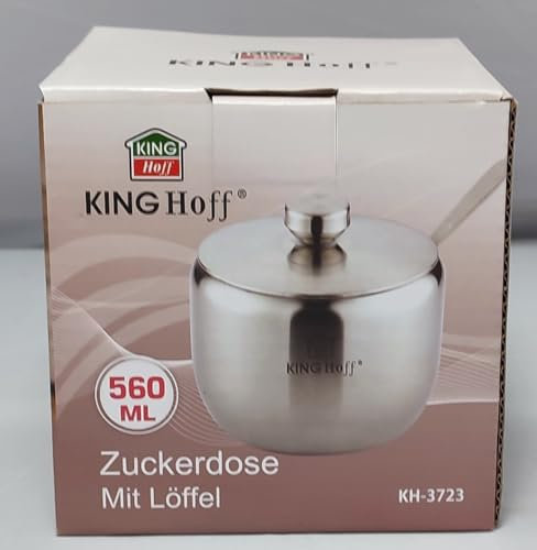 Kinghoff, la bellezza nelle forme semplici,zuccheriera, argento, 560 ml