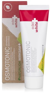 edel+white Osmotonic Zahnpasta 75 ml I Zahncreme gegen Verfärbung & Zahnfleisch Entzündung I Schonende Zahnreinigung I Zahnpasta ohne Fluorid