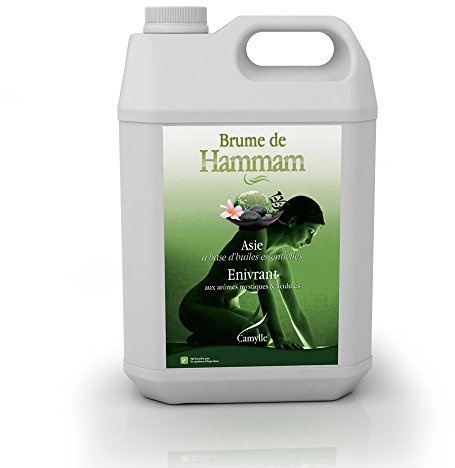 Camylle - Brume de Hammam Asie - Fragrances à base d'Huiles Essentielles pour Hammams, Bains de Vapeur ou Douches Hammam - Enivrant aux arômes mystiques et acidulés - 5000ml