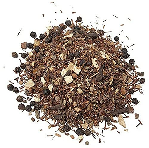 Aromas de Té - Té Infusión Rooibos Chai sin Teína con Anís, Jengibre, Pimienta Negra, Cardamomo, Canela y Clavo a Granel, 100 gr.