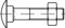 DIN 603 Flachrundschraube M5x16 Stahl 4.6 galvanisch verzinkt m. Vierkantansatz u. Mutter 500 Stk