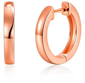 Philip Jones Rose Gold Plated Hoop Earrings