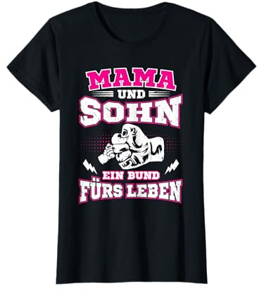 Mama Und Sohn Motive Partnerlook Mutter Muttertag Geschenk T-Shirt