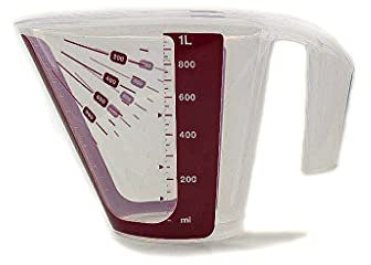 Tupperware Backen Messgenau 1,0 L erdbeerrot Messbecher Backen Messfix CombiPlus