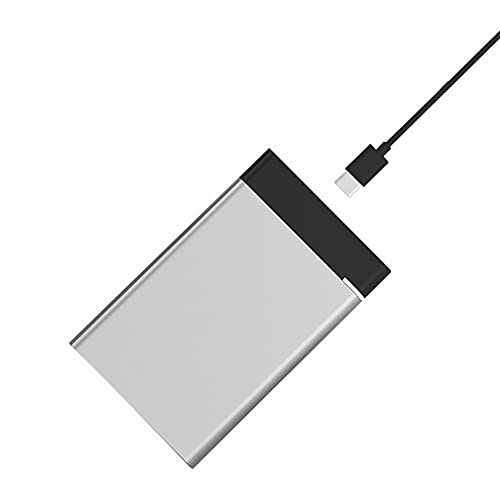 Hard disk esterno in metallo Hdd 2 tb/500 gb/320 gb/120 gb, USB 3.0 da 2,5 pollici, adatto per PC desktop, laptop, Ps4, Xbox One, Smart TV (grigio, 500 GB)