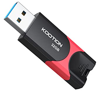 32GB USB 3.0 Stick Flash Drive, KOOTION 32GB Retractable Memory Stick Thumb Drive Ultra High Speed USB Stick Jump Drive Rugged Memory Stick with LED Indicator for Data Storage and Transfer