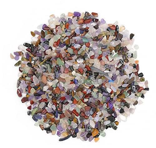 Piedras Preciosas Pulidas, Reiki de Bolsillo, Chakra, Rocas Minerales, Paquete de 100g (900 a 1000 Piedras) Tamaño: Mezcla pequeña 5 mm - 8 mm