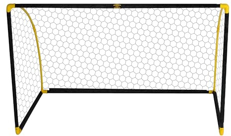 Umbro Porta da Calcio Pieghevole 180 x 91 x 120 cm - Per Giardino, Bambini e Adulti - Accessori per Allenamento Interni ed Esterni