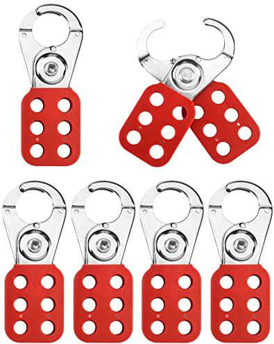 QWORK® Lock Out Haspe, Verriegelungshaspe, 6 Pieces
