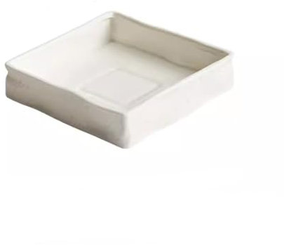EINES Teller Abendessen Kreative Quadratische Teller Keramik Kaltes Gericht Platte Restaurant Vorspeise Platte Kommerziellen Snack Platte Dessert Platte Speiseteller der Empfangsparty (Color : 7.6in)