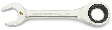 GEARWRENCH Llave de trinquete combinada de 14 mm, 90 dientes, 12 puntos, 86844
