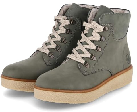 Rieker Damen Schlupfstiefel in grün - Gr. 39