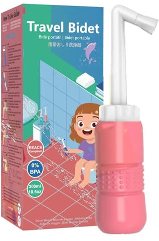 Bidet de voyage portable, pulvérisateur de bidet de voyage,Bidet personnel de 300 ml | Bidet rechargeable USB, bouteille périnéale pour les soins post-partum et périnéaux