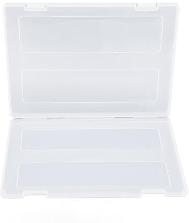 HEEPDD Durchsichtige Dokumenten-Aufbewahrungsbox, Transparente Scrapbook-Papier-Organizer Schmaler Dokumentenhalter für Fotoumschläge