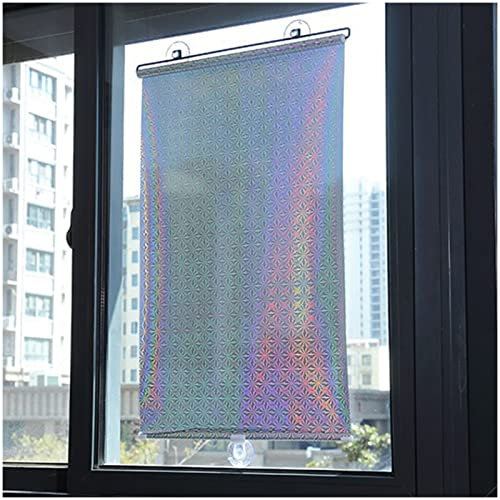 DECAKE Verdunkelungsrollo für Dachfenster, Saugnapfrollo, Verdunkelungsrollo ohne Bohren, einziehbares Sonnenschutzrollo, für Auto/Büro, 58x125cm/23 * 49in