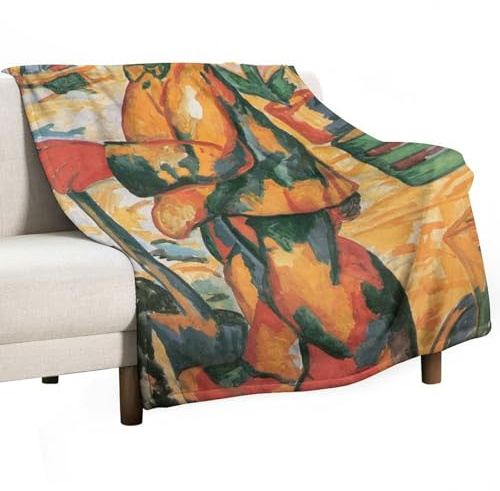 Cobija de forro polar con diseño de pintores abstractos de Kazimir Malevich, manta de franela de felpa suave y mullida, ligera de 300 g/m² para todas las estaciones, 40 x 50 pulgadas