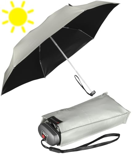 Knirps mini Taschenschirm Travel mit UV- und Hitze-Schutz - stone