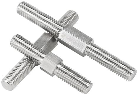 KSeSii 1-5 piezas M3-M16 304 de acero inoxidable con rosca izquierda y derecha, rosca de doble extremo, varilla con rosca positiva y negativa, pernos prisioneros, tornillos(70mm,M3-5pcs)