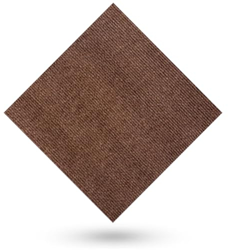 Teppichfliesen Selbstklebender, modular einsetzbarer und zuschneidbarer Teppich, 30cm x 30cm – Waschbare Einzelteile, rückstandsfrei entfernbar, für Schlafzimmer, Wohnzimmer, Küche,Braun,10 Stücke