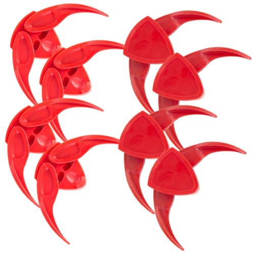 MUCKLILY Peladora Manual de Plástico Ligera de Semillas de Melón Roja para Proteger Dientes 8 Piezas Hogar