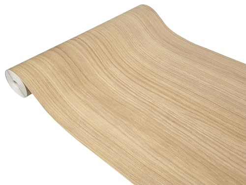 Klebefolie Möbel 67,5x740 cm | Möbelfolie selbstklebend in Holzoptik | Folie für Möbel zur einfachen Renovierung von Türen, Tischen und Regalen | Klebefolie dekorativ und abwaschbar | Eiche Natur