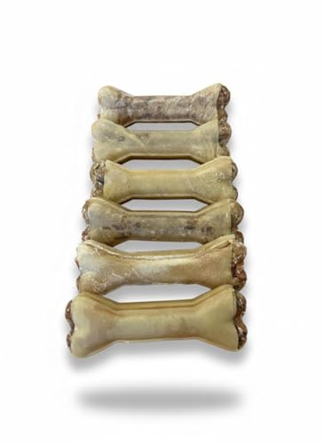 Kaureks Natur Hundeleckerlies, Kauknochen gefüllt mit Rinderpansen 17cm 6 STK., wie Rinderkopfhaut, Rinderhaut, Rindknochen, Kauartikel