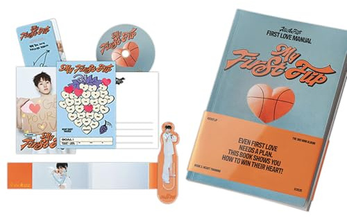 KickFlip - [My First Flip] (HEART TRAINING Ver.) Photobook R + Mini Bookmark + Love Postcard + Index Sticker + Photocard + Gift